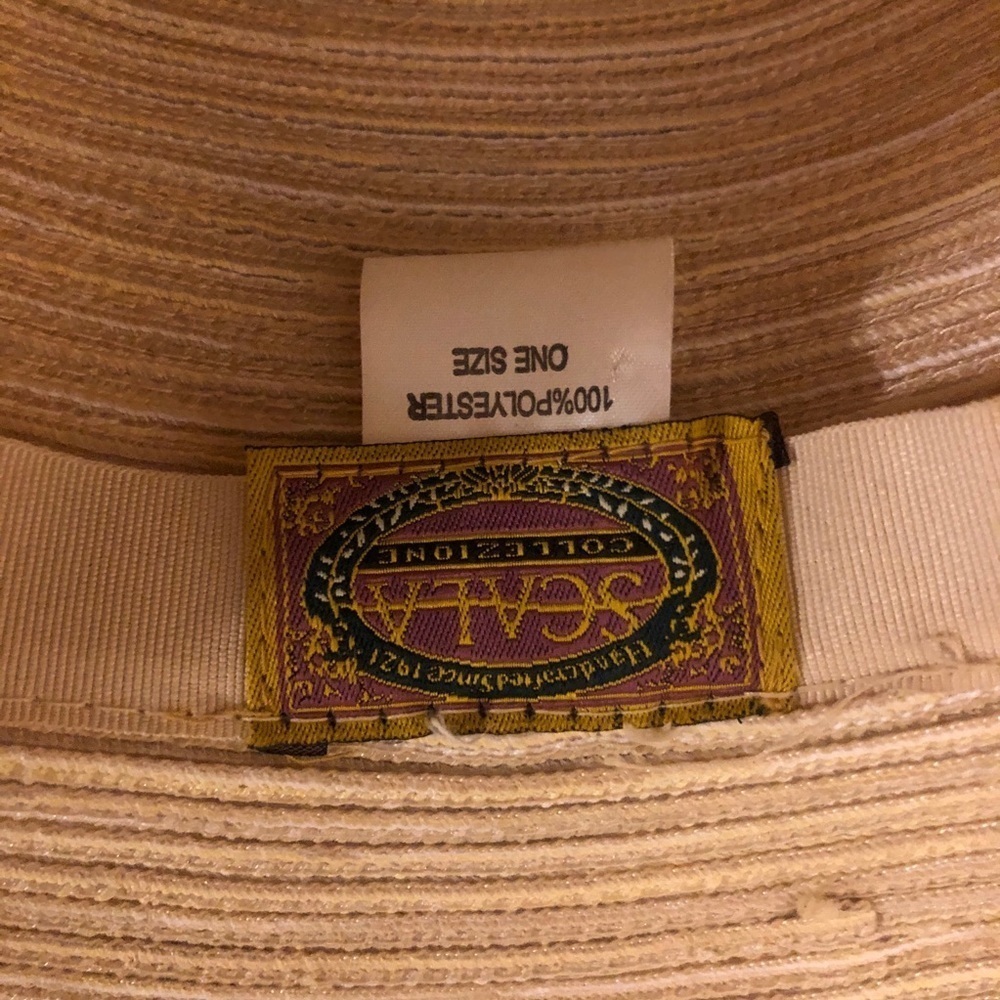 Scala Hat with Yellow and Tan Buckle Hat - Picture 7 of 8